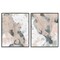 Stupell Industries Beige & Gray Splashes 2pc Framed Giclee Wall Art Set Design by June Erica Vess